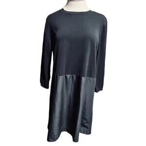 Cos jumper Knit/Solid Box Dress Navy Size M